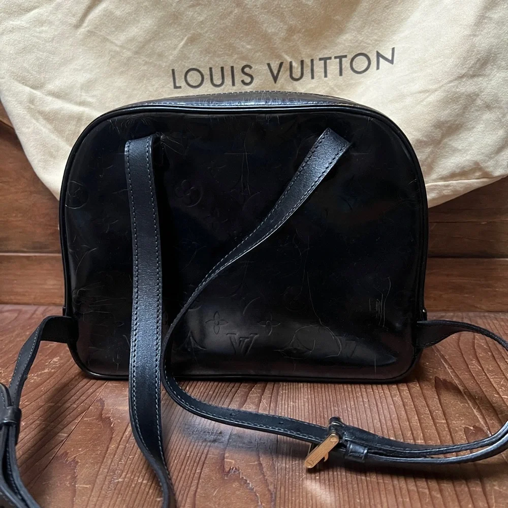 VTG Louis Vuitton Black Backpack Bag
